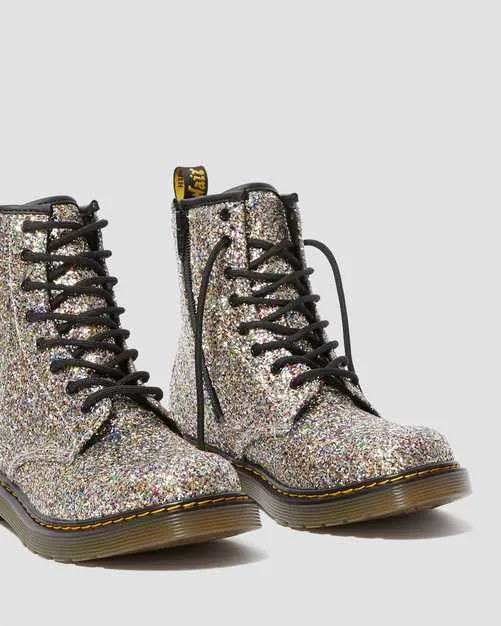 1460 Kids Glitter Lace Up Boot