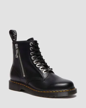 1460 Zip Smooth Leather Lace Up Boots