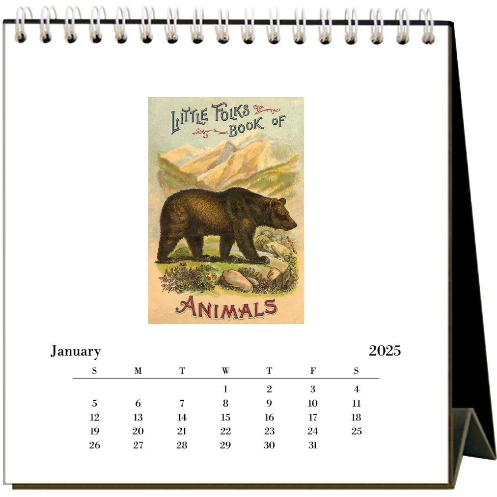 2025 A Book Well Read Easel Desk Calendar