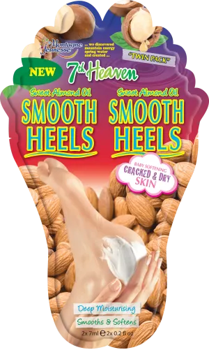 7th Heaven 'Smooth Heels' Nourishing Foot Balm with Sweet Almond Oil and Shea Butter to Deeply Moisturise, Smooth and Soften Cracked and Dry Feet