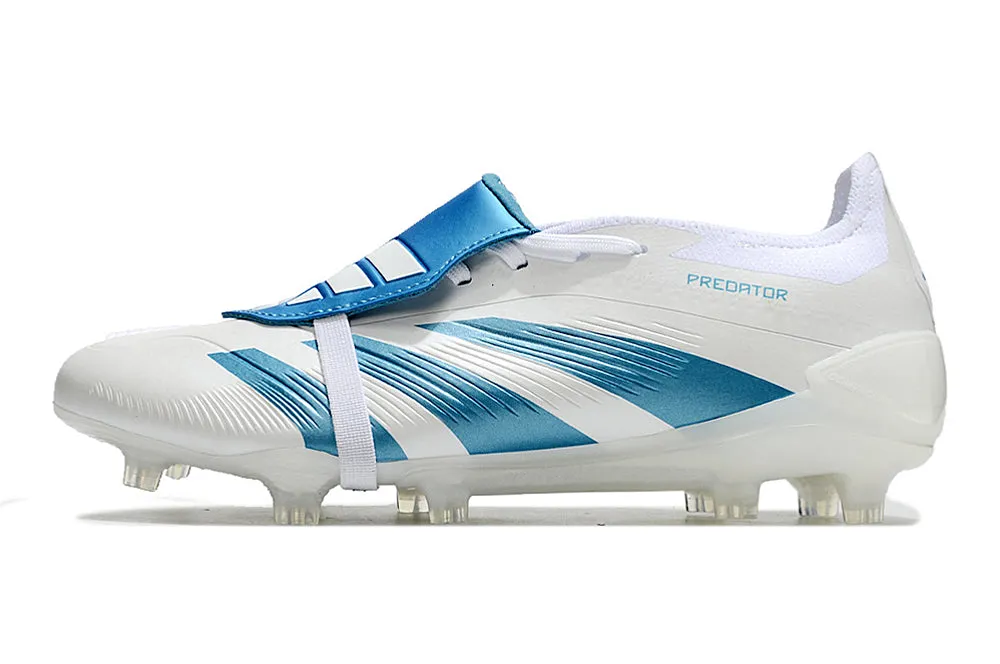 Adidas Predator Accuracy  Shoes - White | Metallic Blue - FREE SHIPPING WORLDWIDE