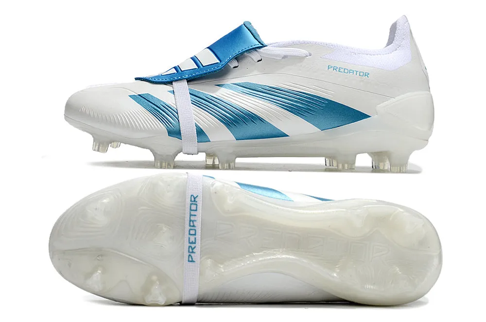 Adidas Predator Accuracy  Shoes - White | Metallic Blue - FREE SHIPPING WORLDWIDE