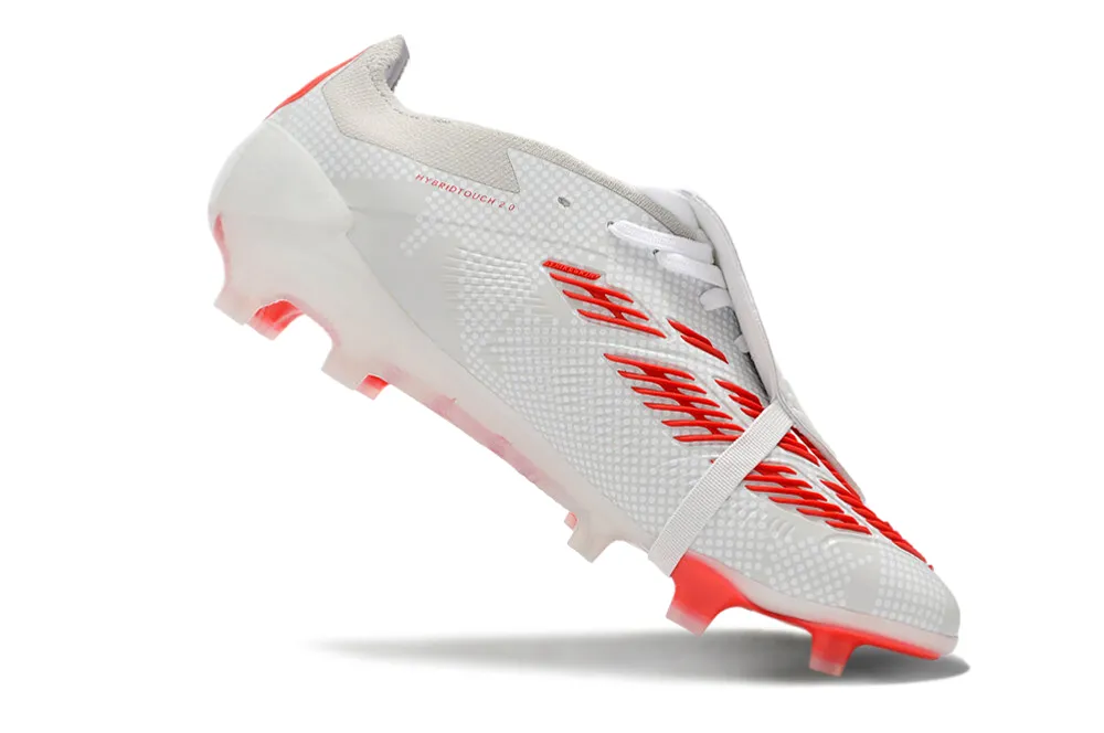 Adidas Predator Accuracy  Shoes - White | Red - FREE SHIPPING WORLDWIDE