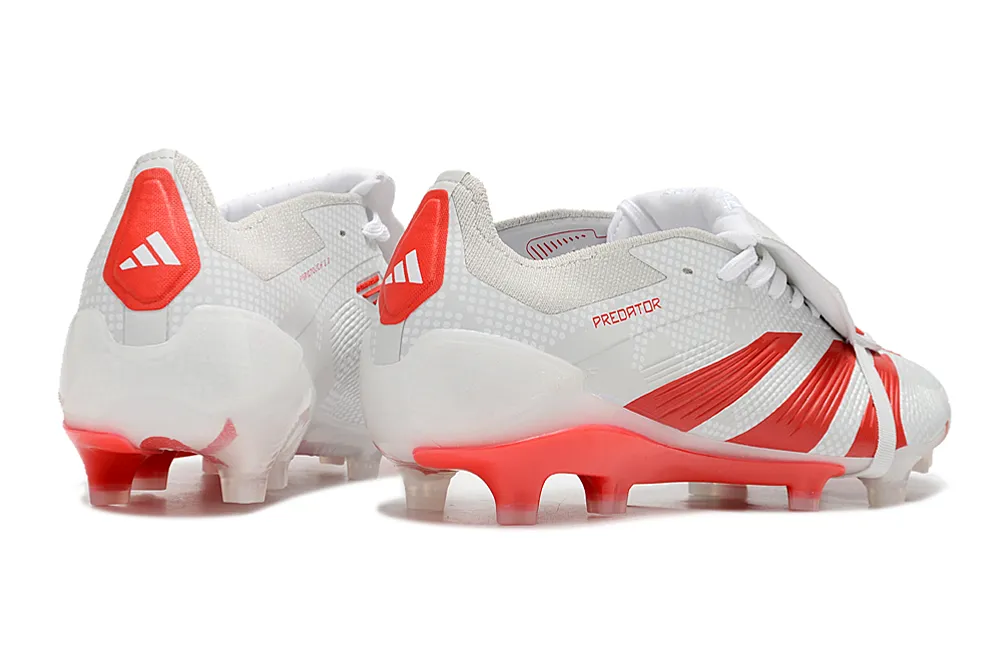 Adidas Predator Accuracy  Shoes - White | Red - FREE SHIPPING WORLDWIDE