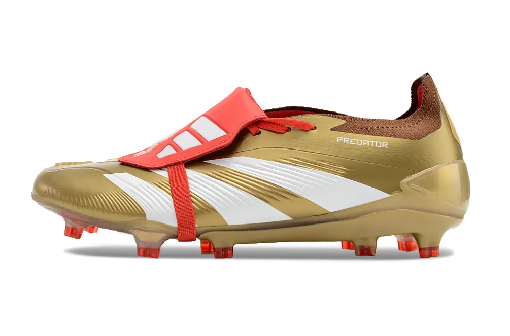 Adidas Predator Elite Shoes - Gold | Red | White - FREE SHIPPING WORLDWIDE