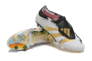 Adidas Predator Elite Shoes - White | Black | Gold - FREE SHIPPING WORLDWIDE