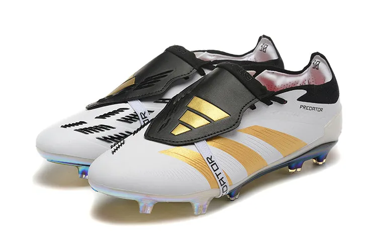 Adidas Predator Elite Shoes - White | Black | Gold - FREE SHIPPING WORLDWIDE