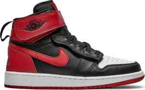 Air Jordan 1 High FlyEase GS Black Gym Red, black