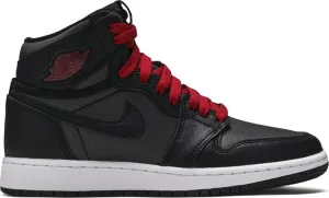 Air Jordan 1 Retro High OG BG Black Gym Red sneakers, black