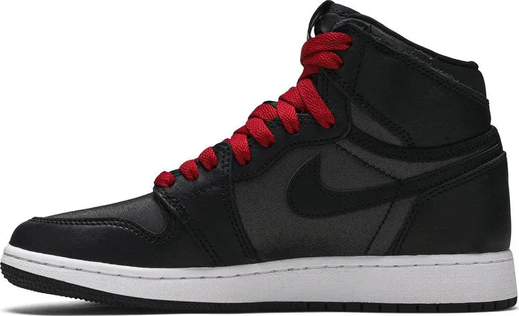 Air Jordan 1 Retro High OG BG Black Gym Red sneakers, black