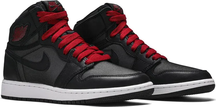 Air Jordan 1 Retro High OG BG Black Gym Red sneakers, black