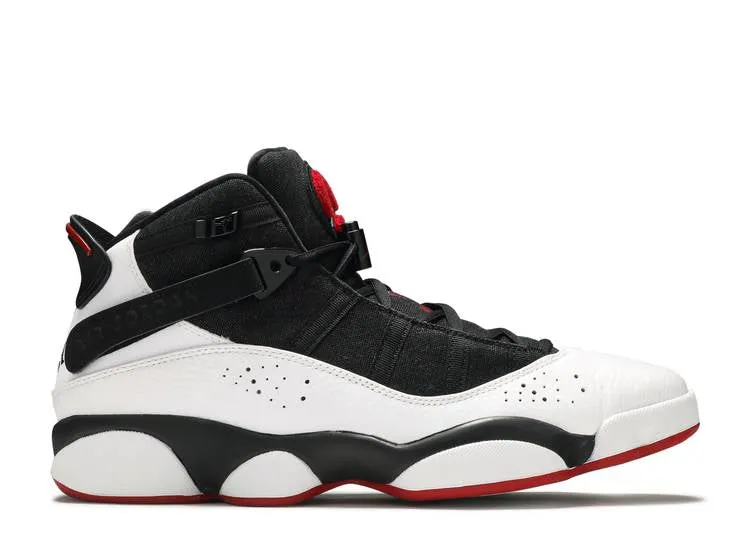 Air Jordan JORDAN 6 RINGS 'BLACK WHITE GYM RED' sneakers, black