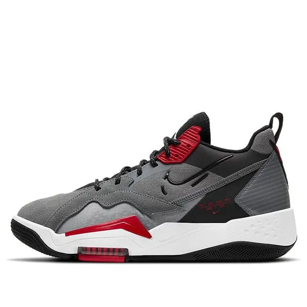 Air Jordan Zoom '92 'Smoke Gray Black Gym Red'