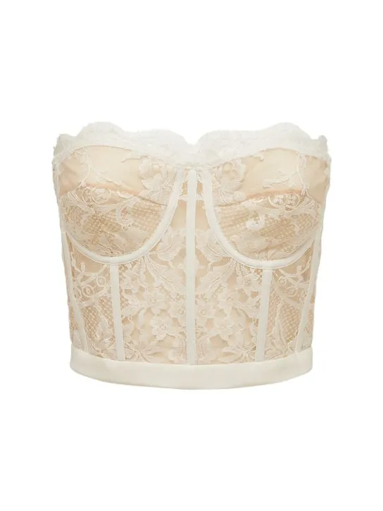 Alexander McQueen   LACE BUSTIER TOP 