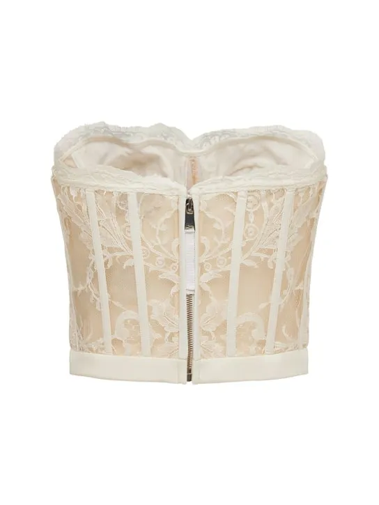 Alexander McQueen   LACE BUSTIER TOP 