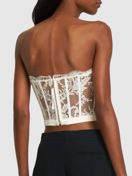 Alexander McQueen   LACE BUSTIER TOP 