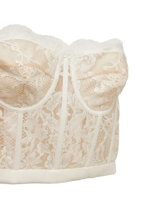 Alexander McQueen   LACE BUSTIER TOP 