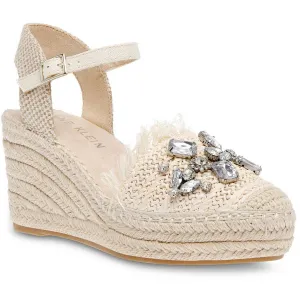 Anne Klein Womens Liberty Embellished Wedge Espadrille Heels