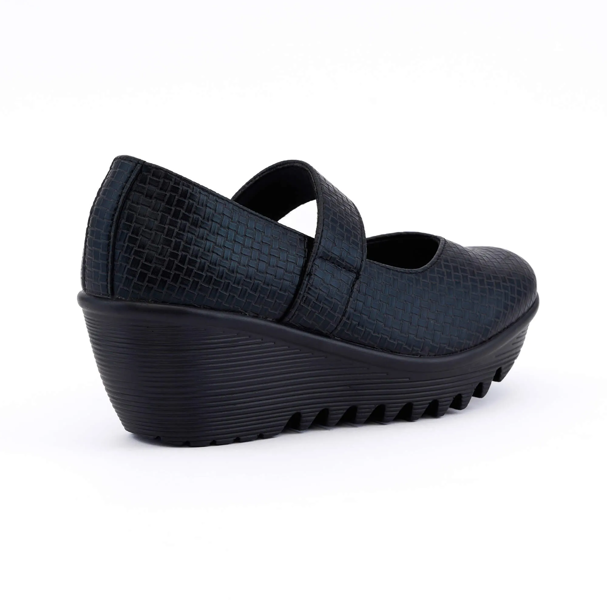 Anzio Black Wedge Heel