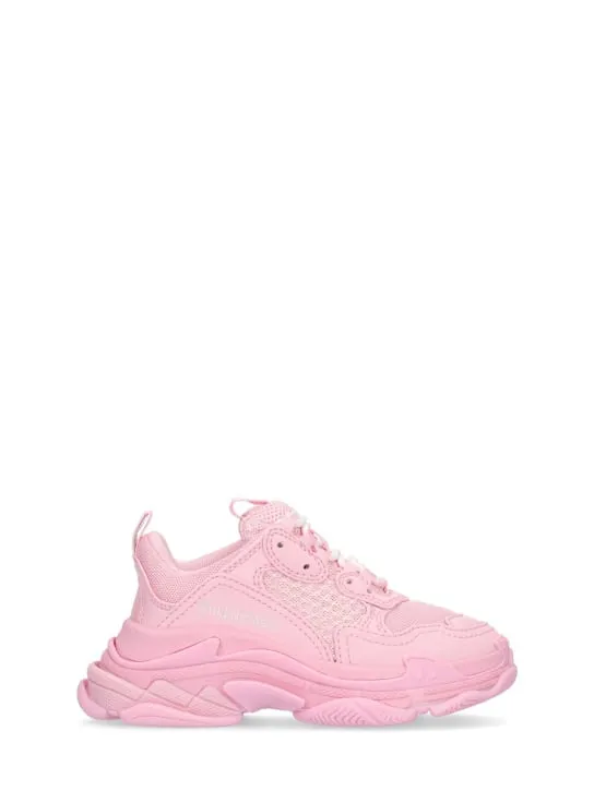 Balenciaga   Triple S faux leather lace-up sneakers 