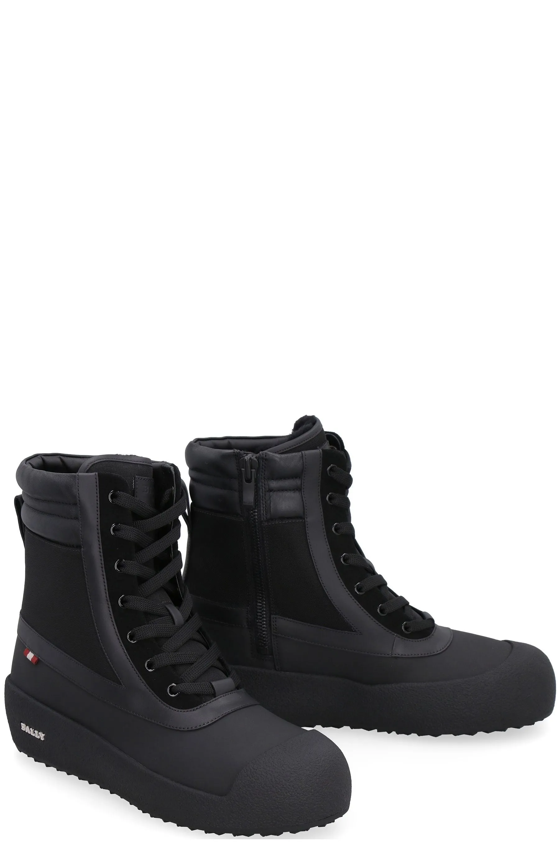 Bally Logo Plaque Lace-Up Boots