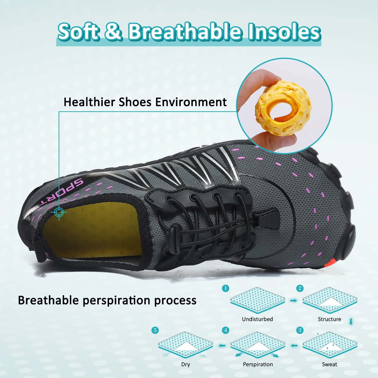 Barefoot Beach Swimming Shoes Quick Drying Trail Running Shoes