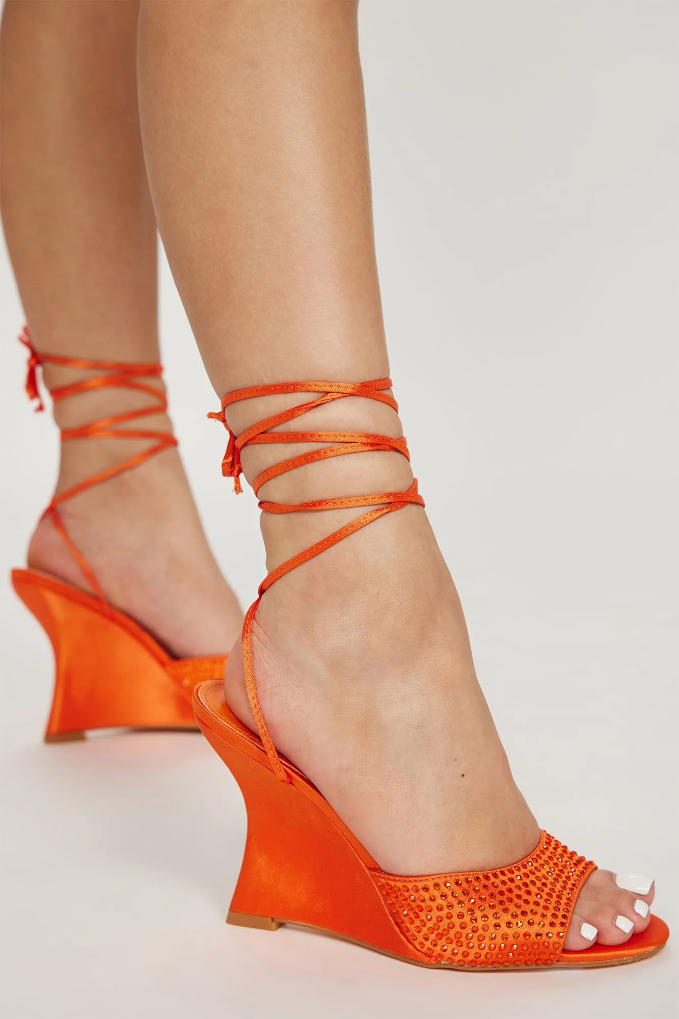 Better Off Together Wrap Up Wedges - Orange