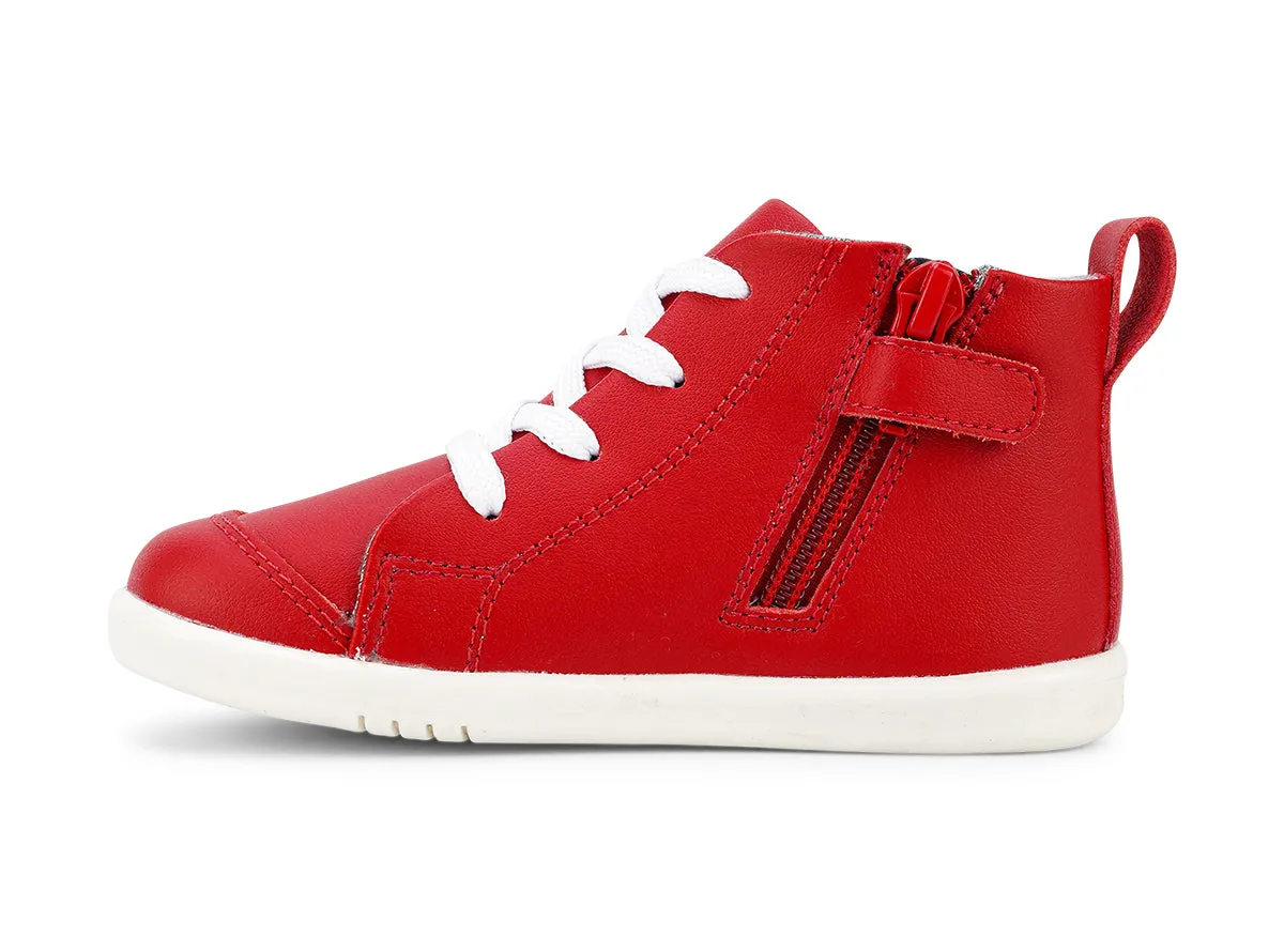 Bobux Alley-Oop Boys Red Lace Up Boot