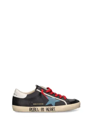 Bonpoint X Golden Goose   Basket Star leather lace-up sneakers 