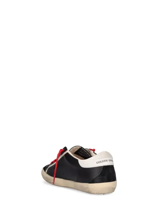 Bonpoint X Golden Goose   Basket Star leather lace-up sneakers 