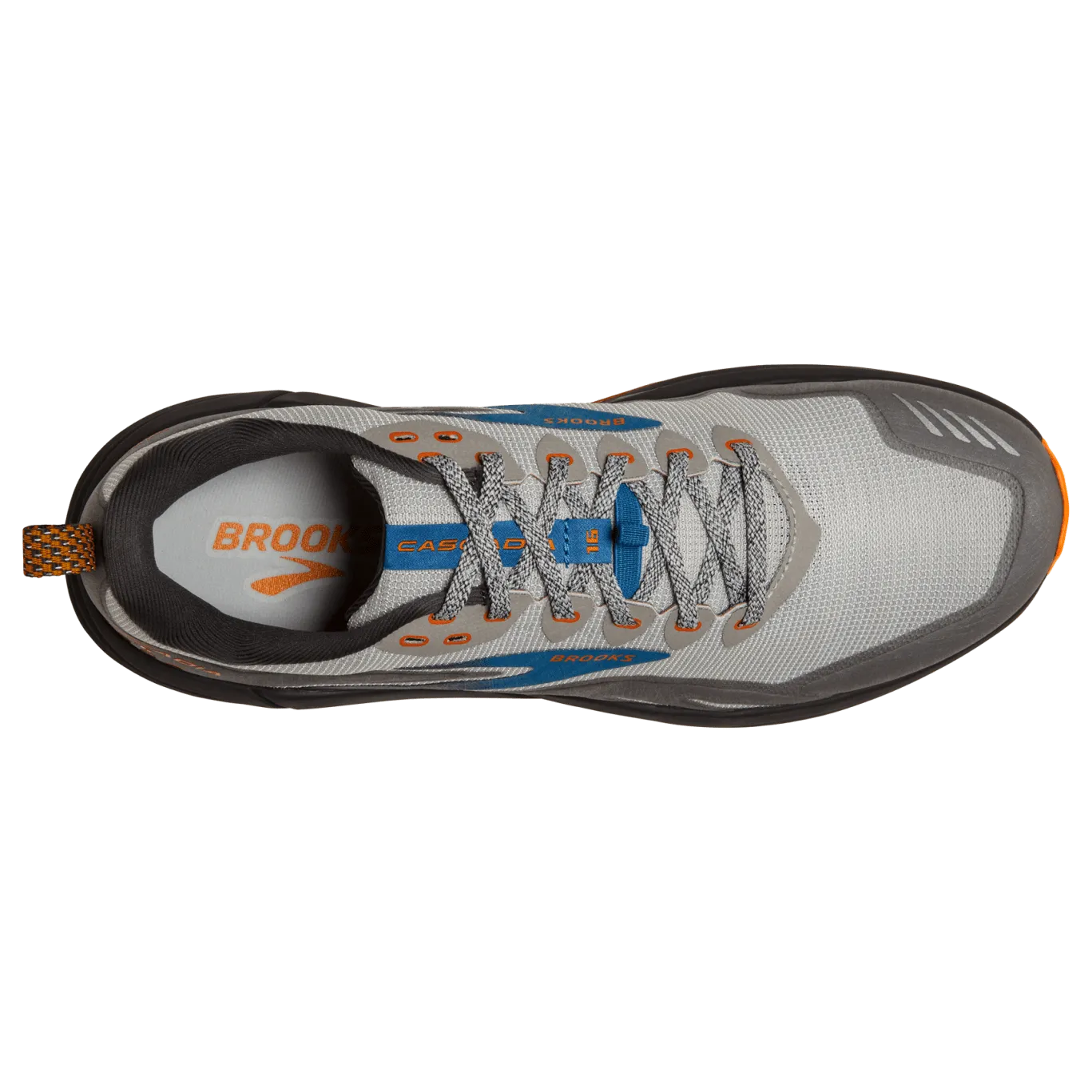 Brooks Cascadia 16 (2E Width) - Oyster Mushroom/Orange (Mens)