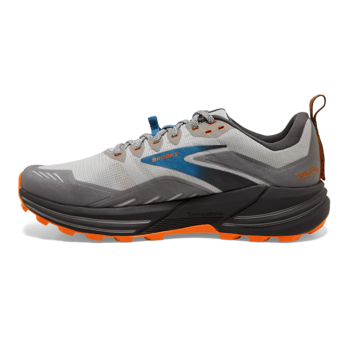 Brooks Cascadia 16 (2E Width) - Oyster Mushroom/Orange (Mens)