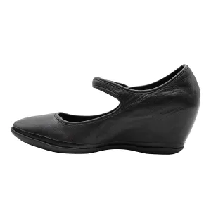 Camper Spiral Eses Wedge Shoes Leather Black Colour For Women