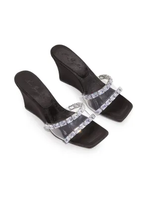 Cassandra Diamond Heels (Black) (Final Sale)