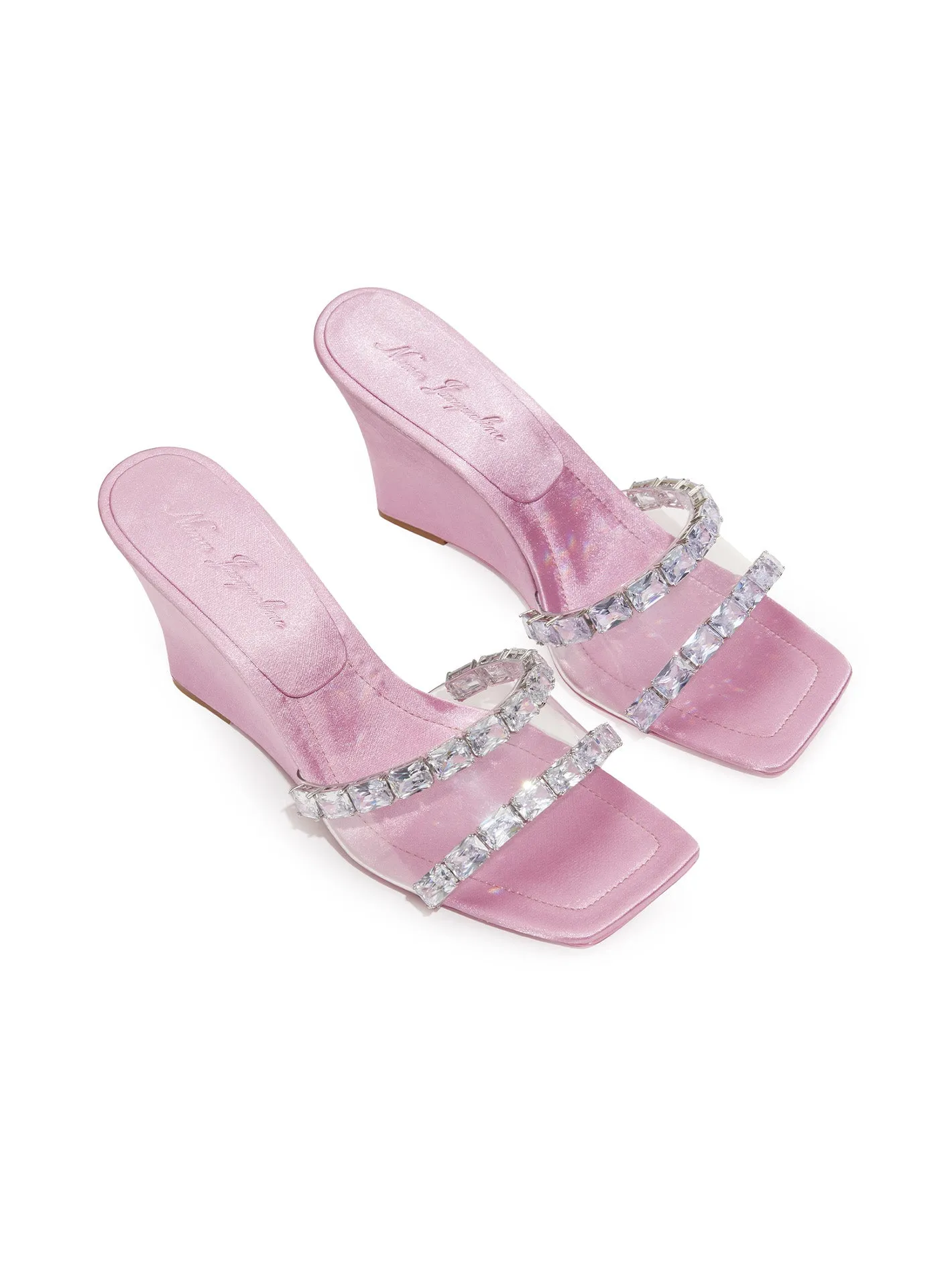 Cassandra Diamond Heels (Pink) (Final Sale)