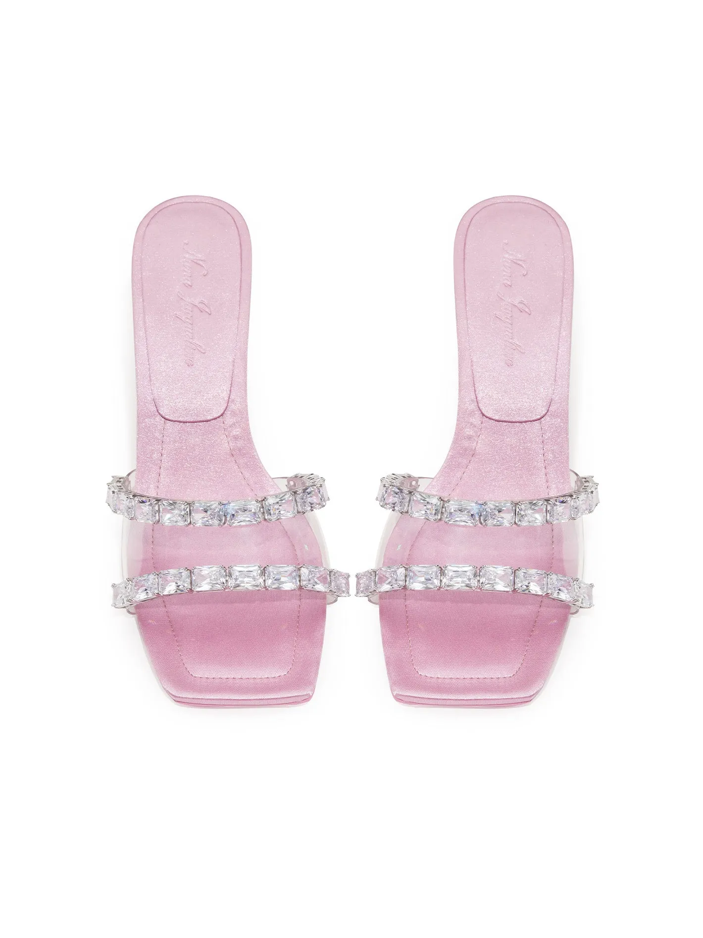 Cassandra Diamond Heels (Pink) (Final Sale)