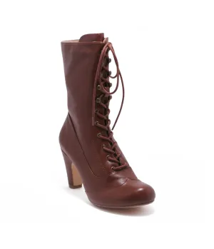 Chelsea Crew Tan Leatherette Victorian Claire Boots