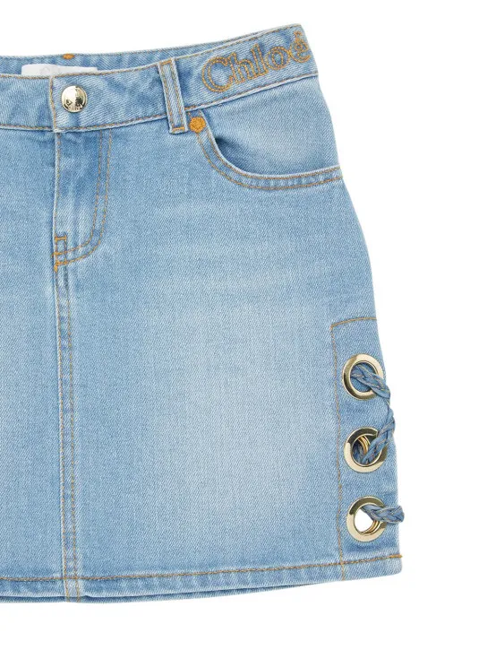 Chloé   Stretch denim mini skirt 