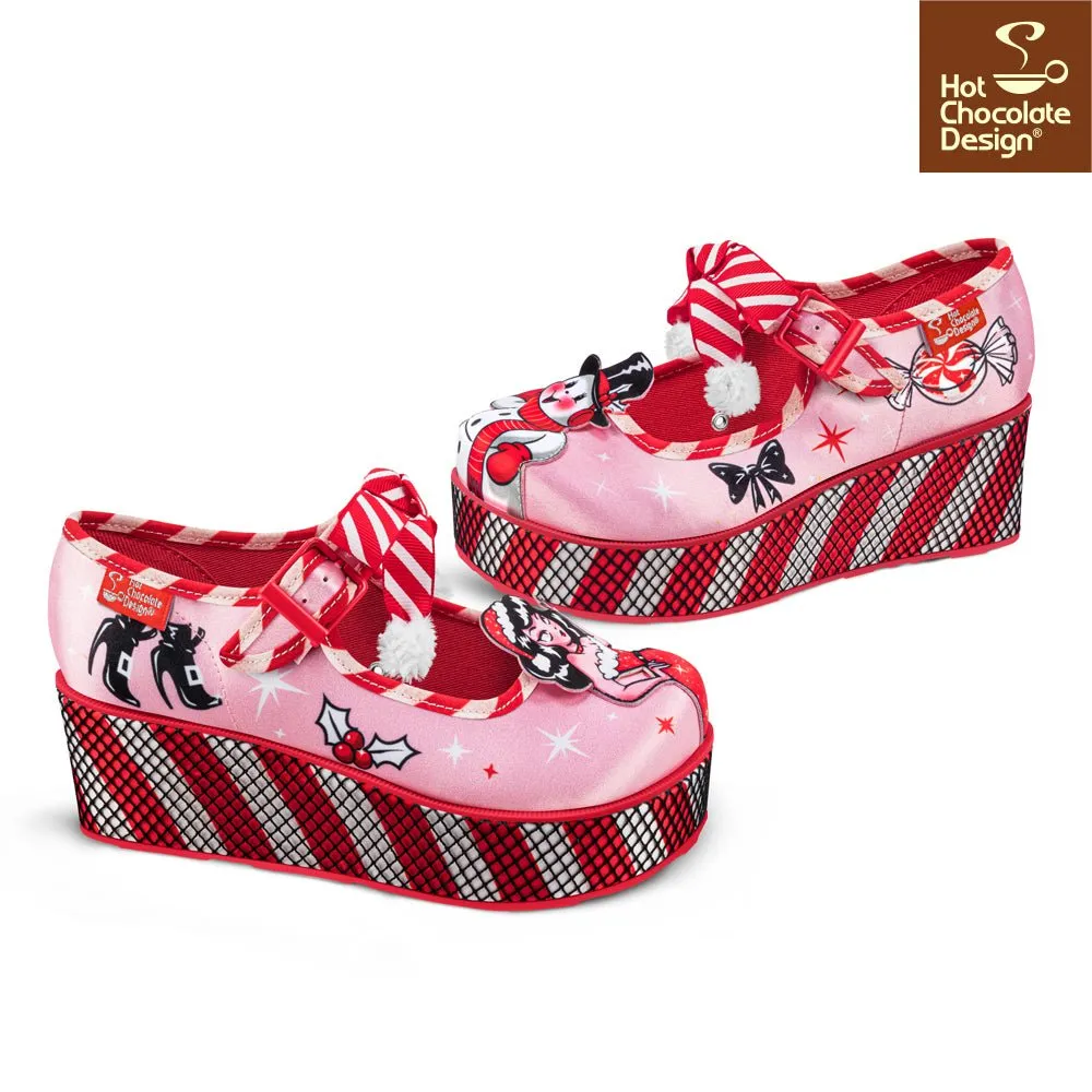 Chocolaticas® BETTY CLAUS Women's Mary Jane Platforms