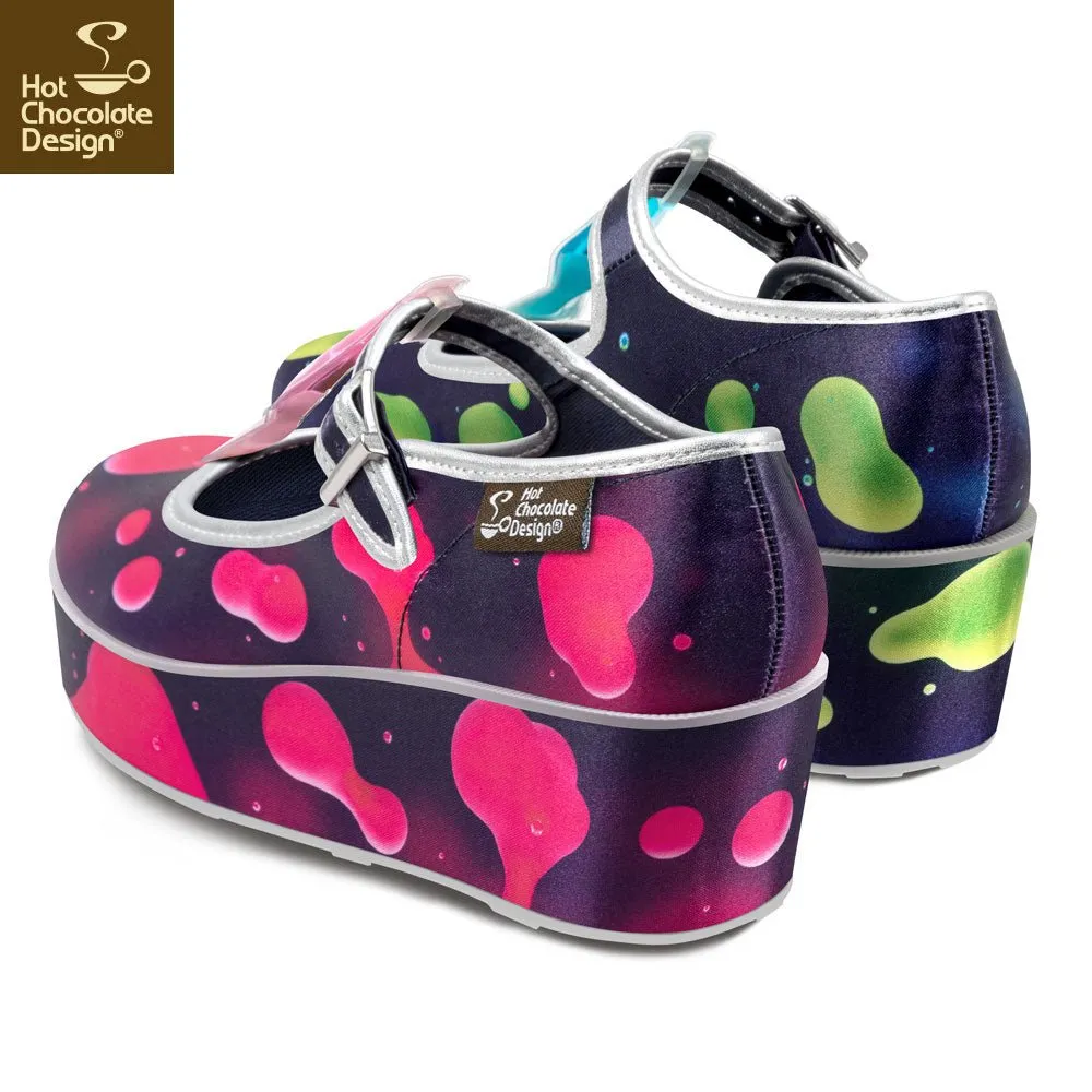 Chocolaticas® LAVA LAMP Women's Mary Jane Platform