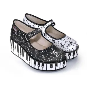 Chocolaticas® THANK YOU MUSIC Women's Mary Jane Platform