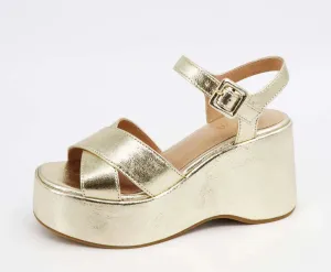 Crisscross Wedge Sandal