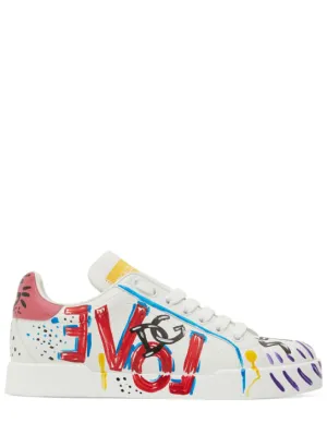 Dolce&amp;Gabbana   20mm Portofino leather sneakers 