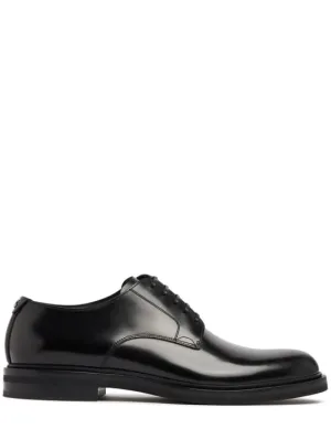 Dolce&amp;Gabbana   Brushed leather lace-up shoes 