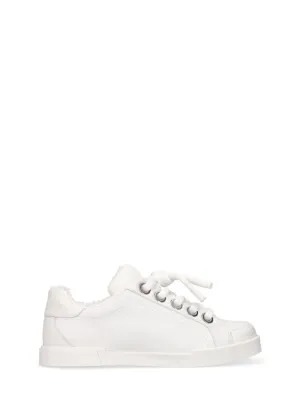 Dolce&amp;Gabbana   Leather lace-up sneakers 