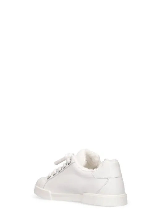 Dolce&amp;Gabbana   Leather lace-up sneakers 