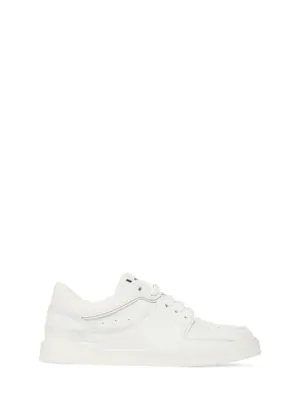 Dolce&amp;Gabbana   Logo print leather lace-up sneakers 