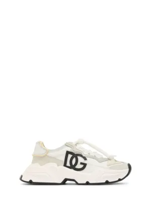 Dolce&amp;Gabbana   Logo print leather lace-up sneakers 