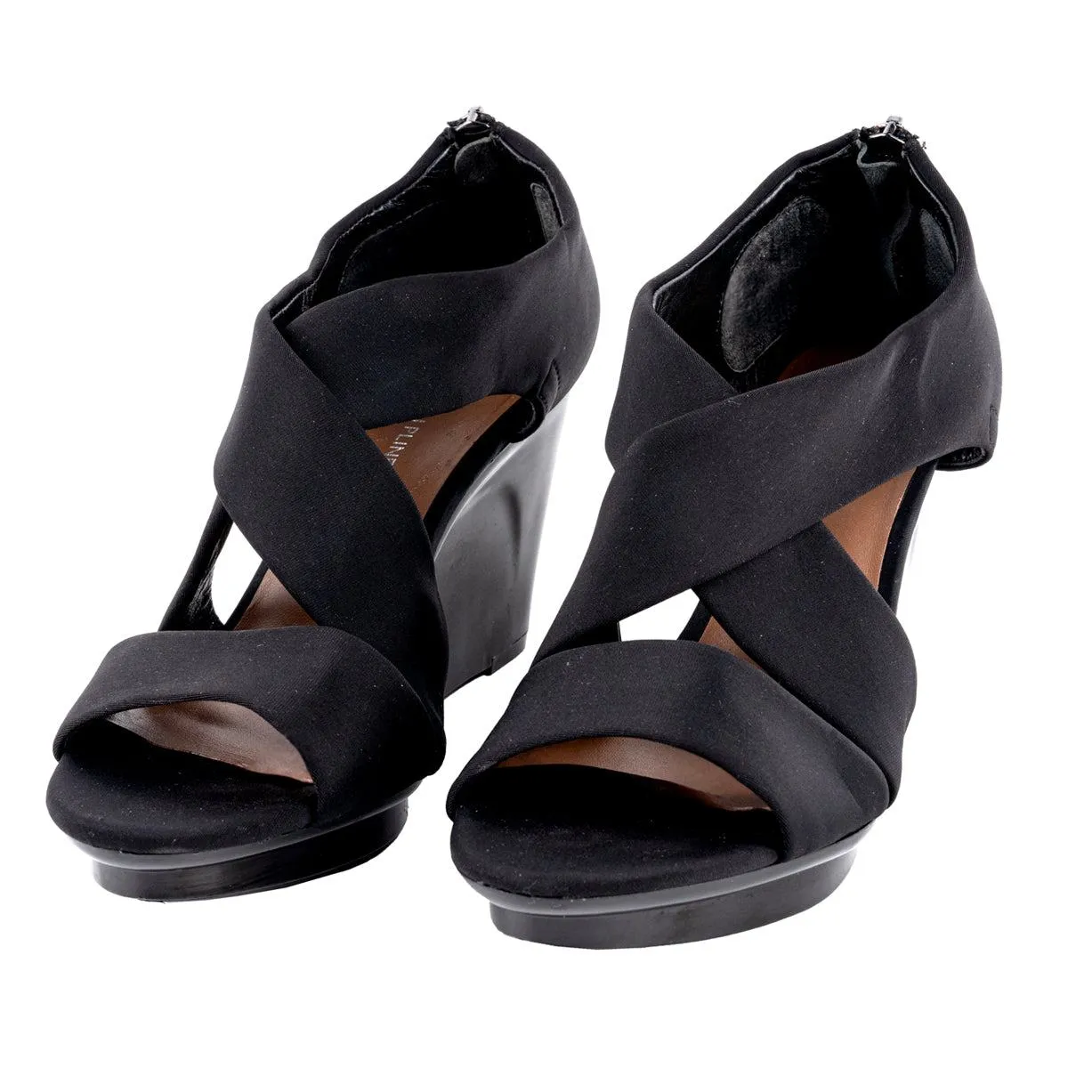 Donald J Pliner Aurora Wedge Shoes Fabric Black Colour For Women