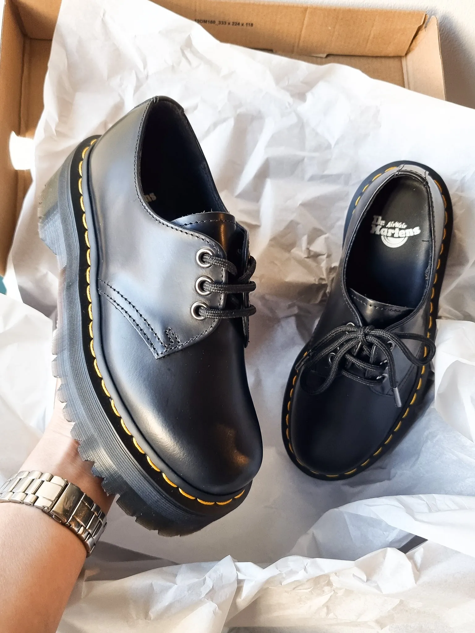 DR. MARTENS 1461 QUAD BLACK SMOOTH